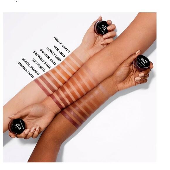 ELF Putty Bronzer, Bronzed Glow w/Argon Oil & Vitamin E, Sun Kissed-0.35 Oz - Picture 3 of 3